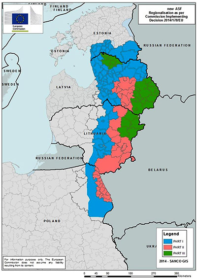 Uitbreiding van toezichtsgebieden Afrikaanse varkenspest